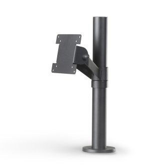 Ergonomic Solutions Angled 75/100VESA Disp.Mnt.400mm pole,Bl